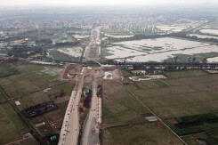 Dự án đường Lại Yên – Vân Canh, Hoài Đức rộng 40 m sau hơn 2 năm khởi công