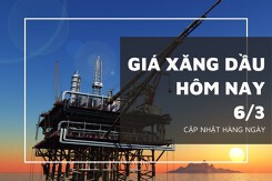 Giá xăng dầu hôm nay 6/3: Tăng nhẹ dưới 1%, nối dài đà tăng từ cuối tuần trước
