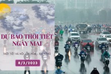 Dự báo thời tiết ngày mai 8/3/2023: Hà Nội, Đà Nẵng đều có mưa, TP HCM tiếp diễn nắng nóng