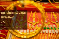 So sánh giá vàng hôm nay 7/3: Vàng 24K giảm 100.000 đồng/lượng