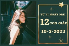 Tử vi ngày mai của 12 con giáp 10/3/2023: Thìn tài lộc ổn định, Dậu sự nghiệp khởi sắc