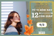 Tử vi hàng ngày hôm nay của 12 con giáp 9/3/2023: Tý tài lộc ổn định, Ngọ tình duyên muộn phiền