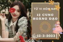 Tử vi hôm nay của 12 cung hoàng đạo ngày 12/3/2023: Sư Tử tình cảm kém sắc, Song Ngư tài lộc bình ổn