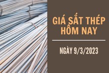 Giá sắt thép xây dựng hôm nay 9/3: Quay đầu giảm, đạt mức 4.233 nhân dân tệ/tấn