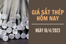 Giá sắt thép xây dựng hôm nay 10/4: Giảm xuống mức 3.924 nhân dân tệ/tấn