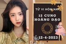 Tử vi hôm nay của 12 cung hoàng đạo ngày 12/4/2023: Xử Nữ tài lộc chững lại, Thiên Bình công việc trầm lắng