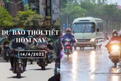 Dự báo thời tiết hôm nay 14/4/2023: Hà Nội mưa nhỏ và sương mù, Đà Nẵng chiều tối có mưa, TP HCM ngày vẫn nắng