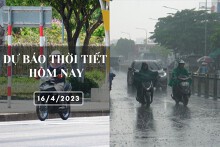 Dự báo thời tiết hôm nay 16/4/2023: Hà Nội đêm lạnh, Đà Nẵng và TP HCM đều có mưa về chiều tối