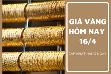 Giá vàng hôm nay 16/4: Vàng SJC giao dịch quanh ngưỡng 67 triệu đồng/lượng