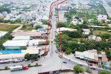 Những khu đất có thể thu hồi để mở rộng đường Nguyễn Duy Trinh lên gấp ba, đoạn từ vành đai 2 đến đường vào KCN Phú Hữu