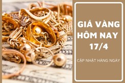 Giá vàng hôm nay 17/4: Biến động trái chiều trong phiên đầu tuần