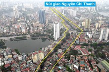 Vành đai 1 Hoàng Cầu - Voi Phục đang 'nghẽn' giải phóng mặt bằng, liên quan đến 2.017 hộ dân