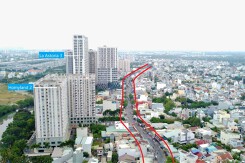 Những khu đất có thể thu hồi để mở rộng đường Nguyễn Duy Trinh, đoạn từ cầu Giồng Ông Tố - cầu Xây Dựng