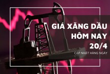 Giá xăng dầu hôm nay 20/4: Tiếp đà lao dốc gần 2%