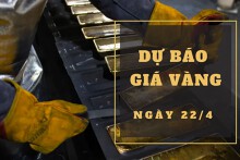 Dự báo giá vàng 22/4: Có thể giảm vào phiên cuối tuần?