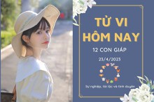 Tử vi hàng ngày hôm nay của 12 con giáp 23/4/2023: Sửu tài lộc sa sút, Hợi tình duyên khởi sắc