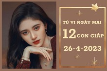 Tử vi ngày mai của 12 con giáp 26/4/2023: Hợi tài lộc tươi sáng, Thìn tình cảm hòa hợp