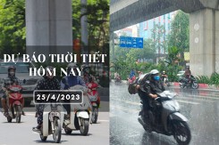 Dự báo thời tiết hôm nay 25/4/2023: Hà Nội cục bộ có mưa to, Đà Nẵng mưa về chiều tối, TP HCM tiếp tục nắng nóng