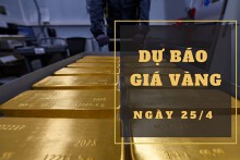 Dự báo giá vàng 25/4: Tiếp tục giảm vào đầu phiên?