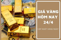 Giá vàng hôm nay 24/4: Vàng SJC tăng từ 50.000 đồng/lượng đến 100.000 đồng/lượng sáng đầu tuần