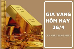 Giá vàng hôm nay 26/4: Vàng SJC ổn định