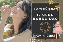 Tử vi hôm nay của 12 cung hoàng đạo ngày 29/4/2023: Sư Tử tài lộc không tệ, Song Ngư tình cảm kém sắc
