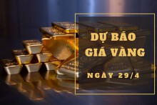 Dự báo giá vàng 29/4: Giảm vào phiên cuối tuần?