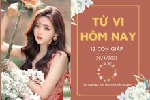 Tử vi hàng ngày hôm nay của 12 con giáp 29/4/2023: Thìn tình cảm bế tắc, Hợi có tin vui về tài lộc