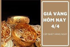 Giá vàng hôm nay 4/4: Vàng SJC tăng từ 150.000 đồng/lượng đến 300.000 đồng/lượng