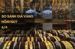 So sánh giá vàng hôm nay 6/4: Vàng 24K quay đầu giảm tới 250.000 đồng/lượng