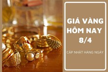 Giá vàng hôm nay 8/4: Biến động trái chiều trong phiên giao dịch cuối tuần