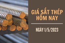 Giá sắt thép xây dựng hôm nay 1/5: Giảm còn 3.660 nhân dân tệ/tấn