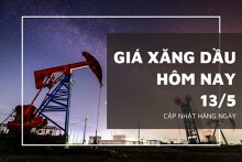 Giá xăng dầu hôm nay 13/5: Tăng nhẹ trở lại sau khi mất gần 1%