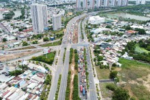 Hình ảnh nút giao thông An Phú tại TP Thủ Đức sau hơn 4 tháng khởi công