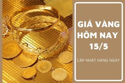 Giá vàng hôm nay 15/5: Vàng SJC giảm 100.000 đồng/lượng sáng đầu tuần