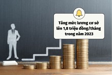 Tăng mức lương cơ sở lên 1,8 triệu đồng/tháng trong năm 2023