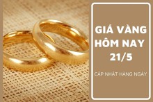 Giá vàng hôm nay 21/5: Vàng SJC giao dịch quanh ngưỡng 67,4 triệu đồng/lượng