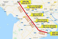 Cần Thơ dự kiến hoàn thành mặt bằng cao tốc Châu Đốc - Cần Thơ - Sóc Trăng vào tháng 12