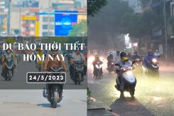 Dự báo thời tiết hôm nay 24/5/2023: Hà Nội có lúc có mưa, Đà Nẵng nắng nóng, TP HCM tiếp tục mưa về chiều tối
