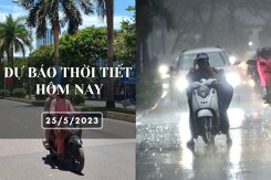 Dự báo thời tiết hôm nay 25/5/2023: Hà Nội mưa vào sáng sớm, Đà Nẵng có mưa vừa và rải rác, TP HCM ngày nắng