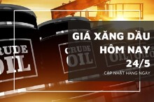 Giá xăng dầu hôm nay 24/5: Đảo chiều, giảm nhẹ dưới 1%
