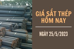 Giá sắt thép xây dựng hôm nay 25/5: Ghi nhận phiên thứ 5 điều chỉnh giảm
