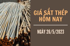 Giá sắt thép xây dựng hôm nay 26/5: Kéo dài đà giảm, ghi nhận ở mức 3.422 nhân dân tệ/tấn