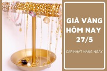 Giá vàng hôm nay 27/5: Điều chỉnh giảm 100.000 đồng/lượng sáng cuối tuần