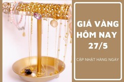 Giá vàng hôm nay 27/5: Điều chỉnh giảm 100.000 đồng/lượng sáng cuối tuần
