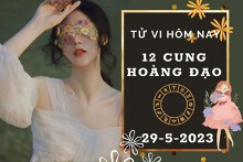 Tử vi hôm nay của 12 cung hoàng đạo ngày 29/5/2023: Cự Giải tài lộc rủng rỉnh, Bảo Bình tình cảm chưa khởi sắc