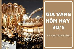 Giá vàng hôm nay 30/5: Điều chỉnh giảm 50.000 đồng/lượng