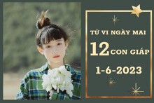Tử vi ngày mai của 12 con giáp 1/6/2023: Tỵ tài lộc rủng rỉnh, Ngọ tình yêu trắc trở