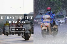 Dự báo thời tiết hôm nay 31/5/2023: Hà Nội, Đà Nẵng tiếp tục nắng nóng, TP HCM chiều tối có mưa vài nơi