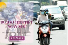 Dự báo thời tiết ngày mai 9/5/2023: Hà Nội và Đà Nẵng nắng nóng, đôi lúc có mưa, TP HCM ngày nắng, đêm có mưa rải rác